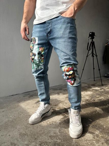 Джинси світло-сині дтф | 73-1/247 | Зображення 2