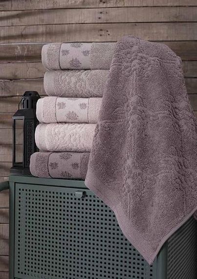 Полотенца Pupilla Lavanta 70х140см Жаккард набор 6шт