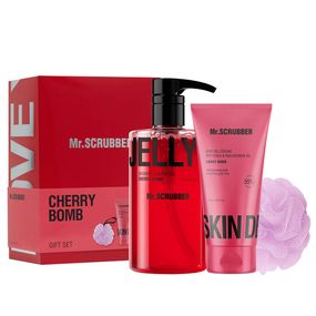 Подарочный набор Mr. Scrubber Gift Set Cherry Bomb
