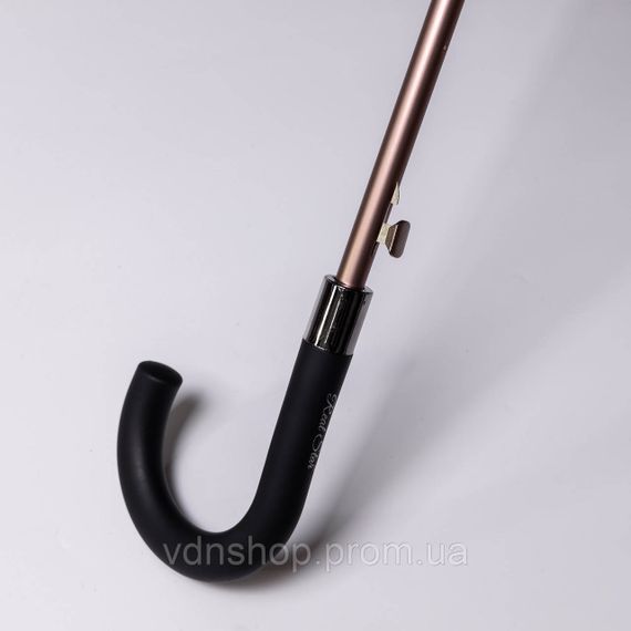 Класична парасолька-тростина з чохлом напівавтомат з поліестеру міцна надійна 12спиць діаметр 120 см Чорний HP-23-16B | Зображення 2