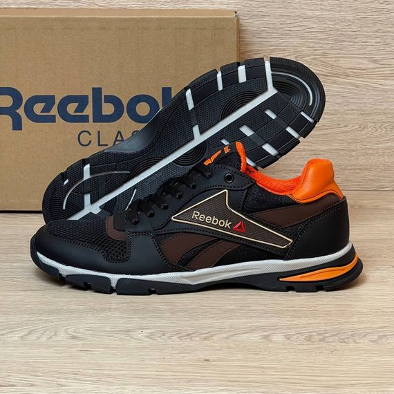 кросівки Reebok літні сітка колір чорний/ жовтогарячий/ темно синій | Зображення 2