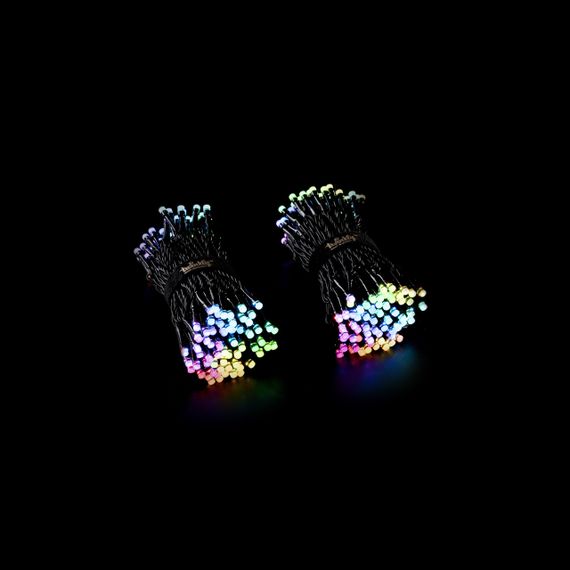 Smart LED гірлянда Twinkly Strings RGBW 400, Gen II, IP44, довжина 32м, кабель чорний (TWS400SPP-BEU)