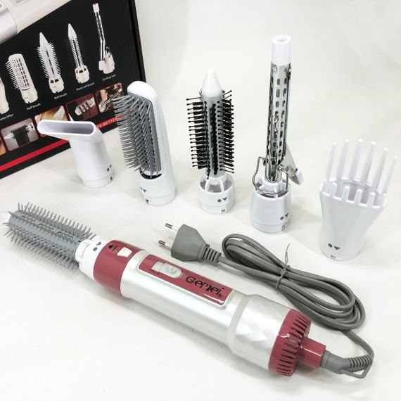Универсальная многофункциональная фен-расческа для волос Gemei GM-4836 7 в 1, Фены для сушки волос BJ-71 | Зображення 2