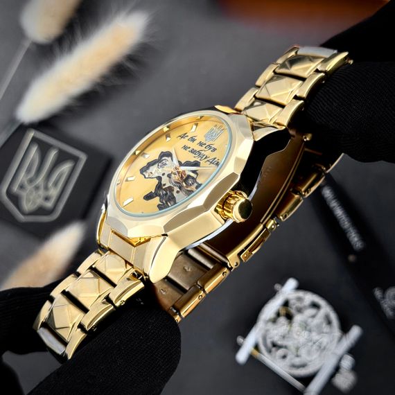 Годинник наручний Awarder 024 Не забуду дім Gold-Gold | Зображення 2