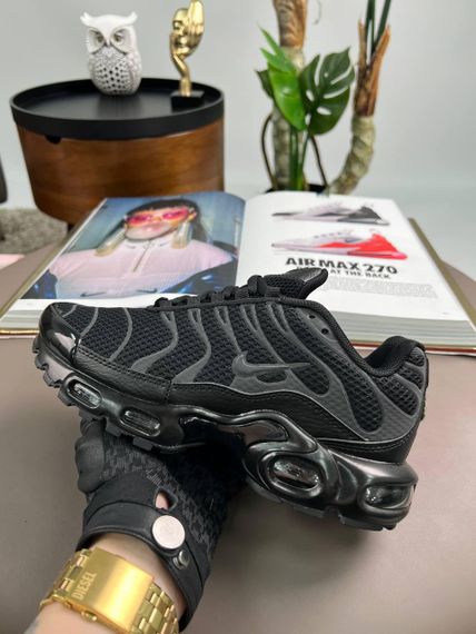 Кросівки Air Max Plus All Black Reflective , текстиль , В'єтнам 38 24 см