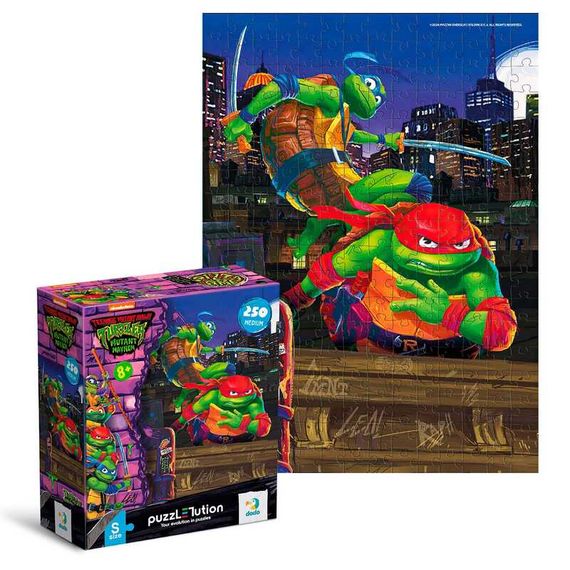 Пазл Medium-S "TMNT. Леонардо и Рафаэль" 250 элементов 200528 DoDo, в коробке (4823115909091) | Зображення 1