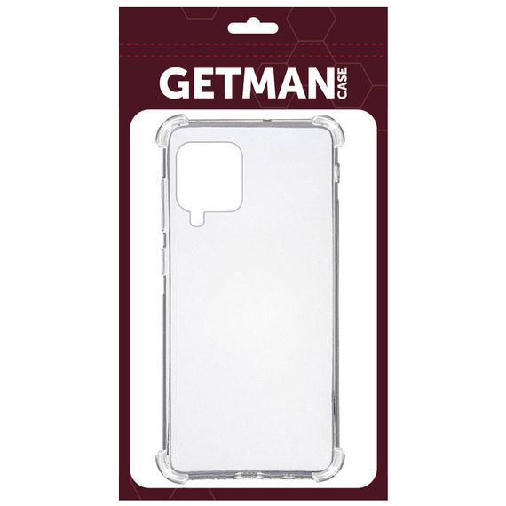 TPU чохол GETMAN Ease logo посилені кути для Samsung Galaxy A12 / M12 Безбарвний (прозорий) | Зображення 1