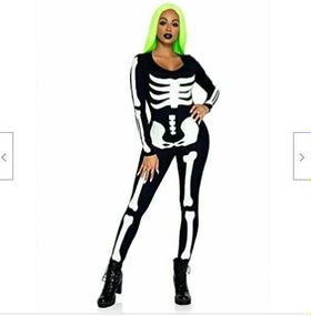 Костюм скелета, світитися у темряві Leg Avenue Womens Skeleton Bodysuit Halloween, розмір M