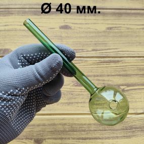 Стеклянная трубка Globe Long Oil Green