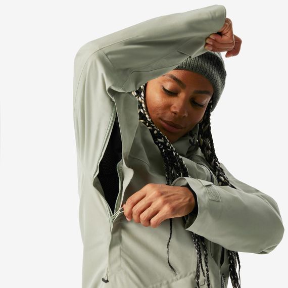 Куртка лижна жіноча FR100 зелена - XL | Зображення 3