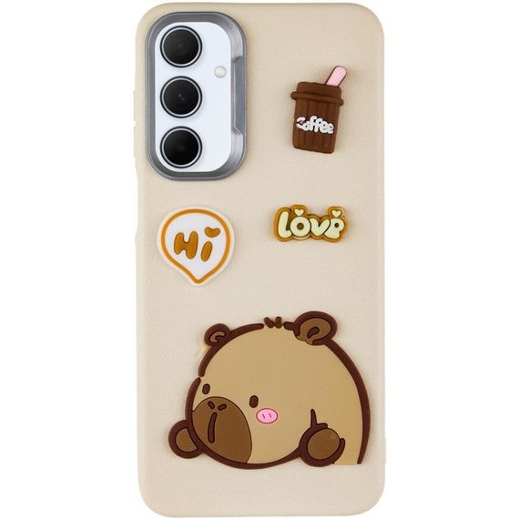 Чохол TPU Leather Toys для Samsung Galaxy A25 5G Capybara / Sand | Зображення 1