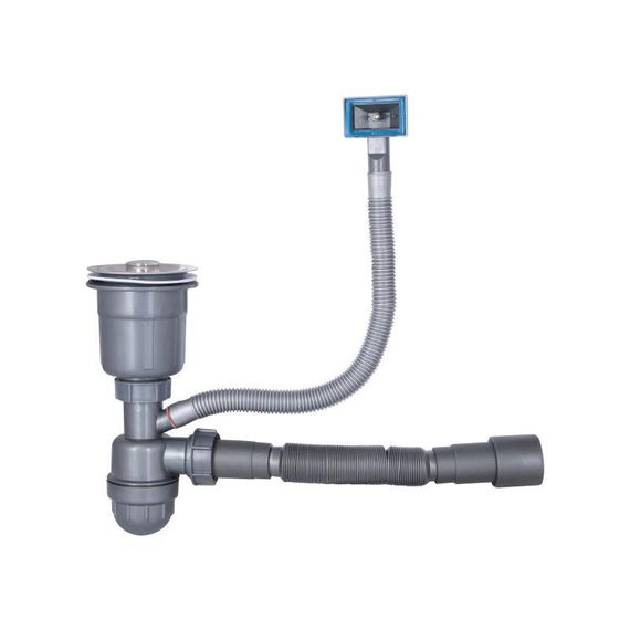 Мийка для кухні інтегрована Lidz Handmade H6350L крило зліва (LDH6350BRUL45588) Brushed Steel 3,0/1,0 мм | Зображення 7