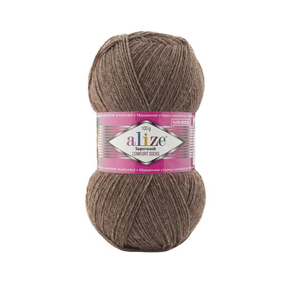 Пряжа Alize SUPERWASH COMFORT колір 240 алізе супервош 75% вовна 25% поліамід