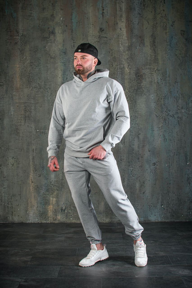 Костюм оверсайз весна серый S L | Зображення 1