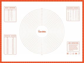 Коврик силиконовый для теста и выпечки Con Brio CB-680, 60х80 см антипригарный коралловый