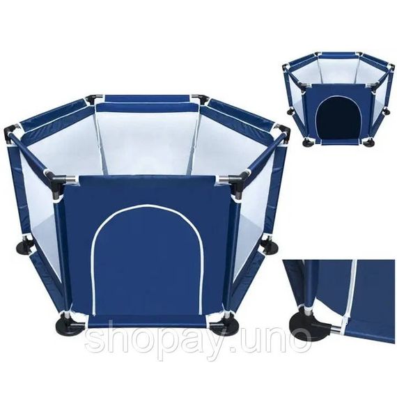 Детский игровой манеж для детей складной детский манеж 120х100х55см Blue RF-99 | Зображення 1
