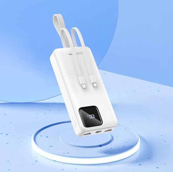 Зовнішній акумулятор REMAX Suji Series PD 20W+QC 22.5W  Fast Charging Cabled Power Bank 30000mAh  RPP-550 | Зображення 1
