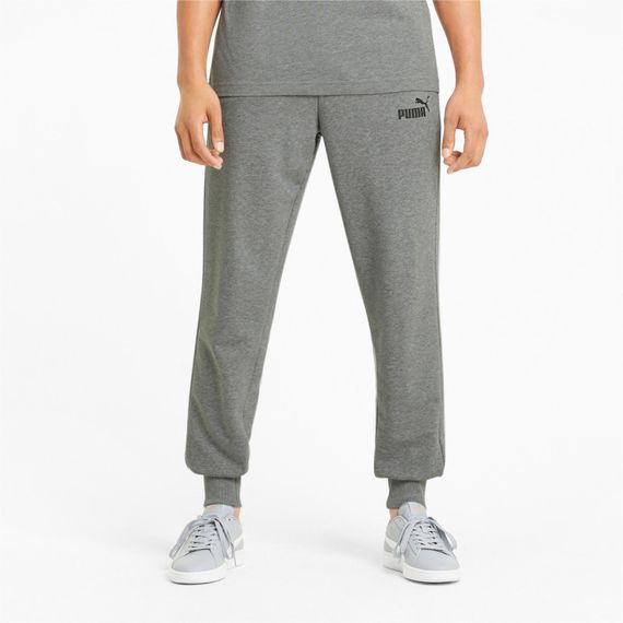 Штани спортивні Puma Essentials Logo 586716 03 (сірі, чоловічі, вільні, бренд пума) | Зображення 3