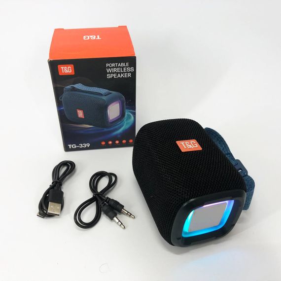 Портативна Bluetooth колонка TG339 5W з RGB підсвічуванням. YH-221 Колір: чорний | Зображення 8