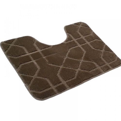 Набір килимків для ванної кімнати 2шт 57*100см+57*50см U-виріз Геометрія Joy бежевий тафтинг Дариана | Зображення 2