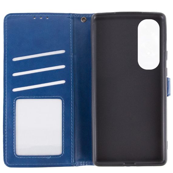 Шкіряний чохол-книжка GETMAN Gallant (PU) для Oppo A60 4G Синій | Зображення 6