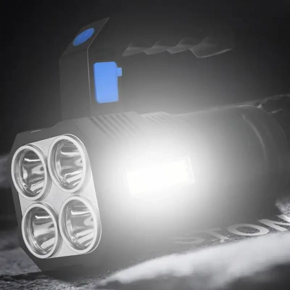 Світлодіодний ручний переносний ліхтар LF-S09 USB/Рожевий ліхтар на акумуляторі | Зображення 2