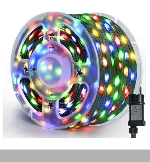 Гірлянда РОСА кольорова з пультом, зелений дріт 50 м від мережі 500 диодів XPRO (46861-91011_251)