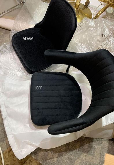 Стілець поворотний Adam WT-Base на білій круглій опорі з регулюванням висоти 41-55 см | Зображення 2