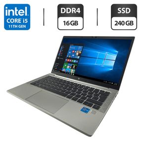 Ультрабук HP EliteBook 830 G8 / 13.3" (1920x1080) IPS / Intel Core i5-1145G7 (4 (8) ядра по 2.6 - 4.4 GHz) / 16 GB DDR4 / 240 GB SSD / Intel Iris X Graphics / WebCam б/в