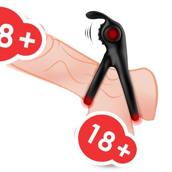 Эрекционное виброкольцо на пенис Traveler black Sex Aura | Зображення 8