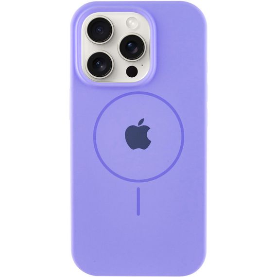 Чохол Silicone Case Full Protective (AA) with MagSafe для Apple iPhone 14 Pro Max (6.7") Бузковий / Lilac