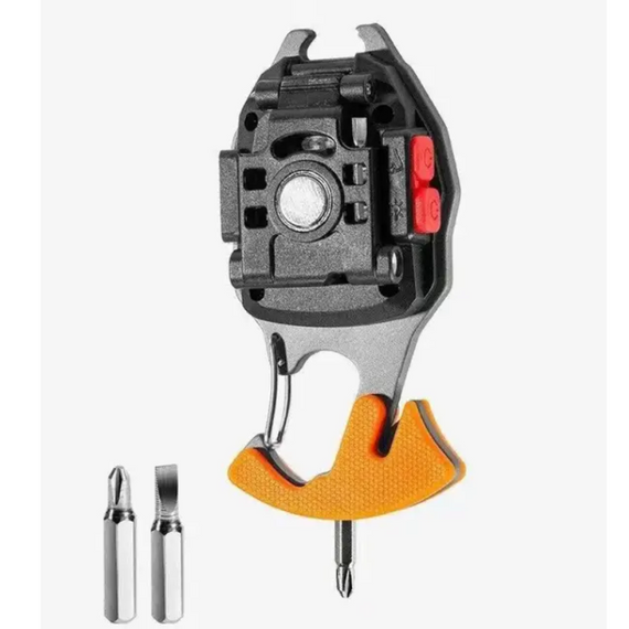 Брелок для ключів маленький мінісвітлодіодний ліхтарик із карабіном 5147 мінісвітлодіодний ліхтарик брелок  знижка | Зображення 2