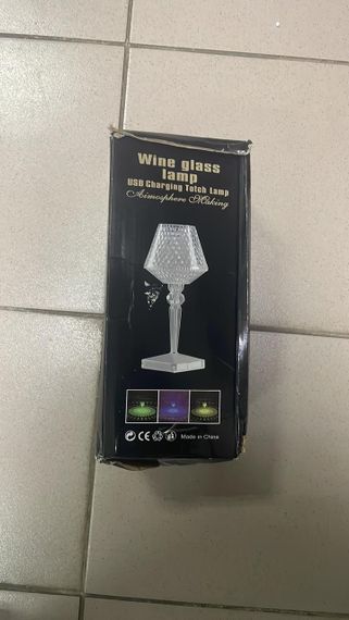 УЦІНКА! Настільна LED-лампа Crystal Table Lamp RGB із сенсорним керуванням, пультом керування, 16 кольорами підсвічування ( | Зображення 1