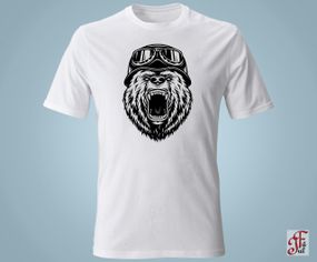 Футболка с принтом   Wild bear pilot. M