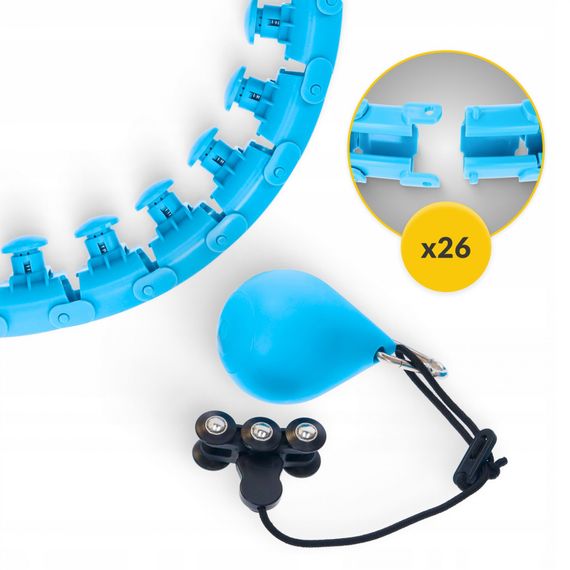 Обруч (хулахуп) масажний 4FIZJO з обтяженням 4FJ0649 (P-5907739316837) | Зображення 4