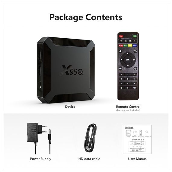 Медіаплеєр X96Q Android TV Box (2GB RAM + 16 GB ROM, 4K UHD, Wi-Fi) | Зображення 5