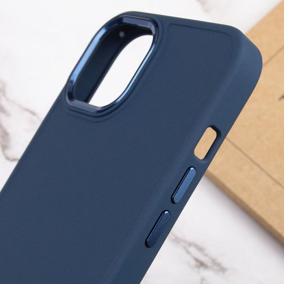 TPU чохол Bonbon Metal Style для Apple iPhone 14 (6.1") Синій / Cosmos blue | Зображення 4