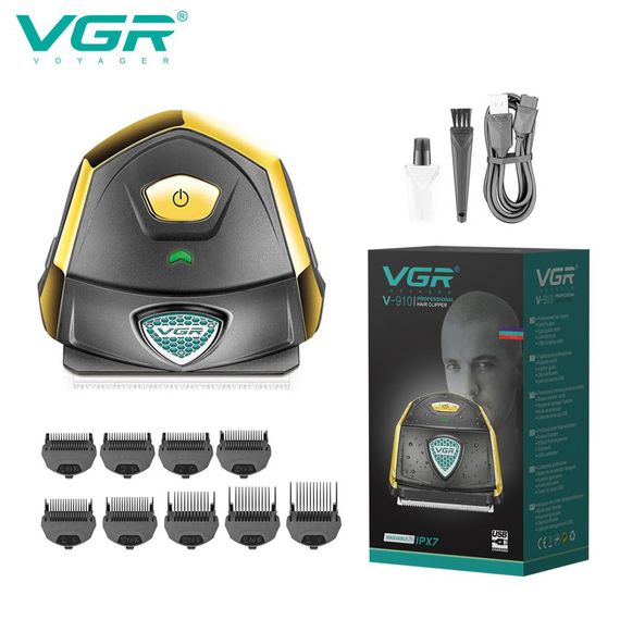 Професійний бездротовий тример VGR V-910, Домашня машинка акумуляторна для стрижки волосся PX-19 | Зображення 9