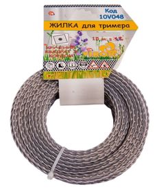 Жилка для тримера "Подвійна з кордом" TM VIROK : Ø= 2.4 мм, l= 15 м VR-10V046