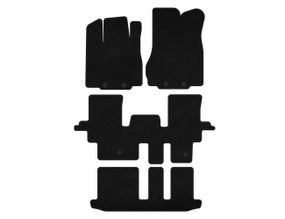 Килимки текстильні Premium (3 ряди, Чорний) для Infiniti QX60 2016-2021 рр