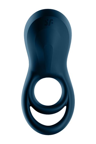 Ерекційне смарт кільце з вібрацією Satisfyer Epic Duo синє Sex Aura | Зображення 2