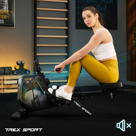 Гребний тренажер Trex Sport TX-580RM Rein чорний | Зображення 2