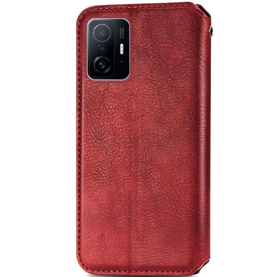 Кожаный чехол-книжка GETMAN Cubic (PU) для Xiaomi 11T / 11T Pro Красный | Зображення 3