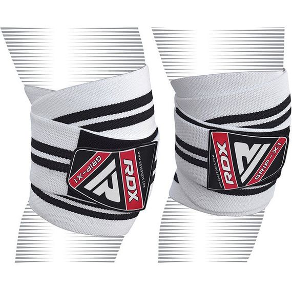 Бинти на коліна RDX K1 GYM Knee Wraps White/Black Plus | Зображення 2