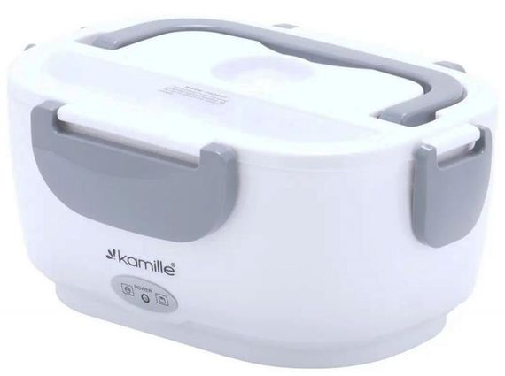 Ланч-бокс Kamille Snack 450мл + 650мл з підігрівом (220V або 12V), сірий | Зображення 3
