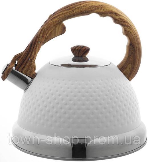 Чайник Ofenbach Whistling Kettle White 2.7л нержавеющая сталь со свистком, белый NB-100305WH | Зображення 1