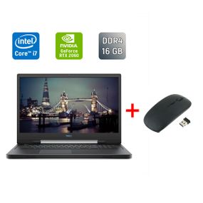 Ігровий ноутбук Dell G7 7790 / 17.3" (1920x1080) IPS / Intel Core i7-9750H (6 (12) ядер по 2.6 - 4.5 GHz) / 16 GB DDR4 / 256 GB SSD + 1000 GB HDD / nVidia GeForce RTX 2060, 6 GB GDDR6, 192-bit / WebCam / Windows 10 б/в + Подарунок Бездротова миша / USB