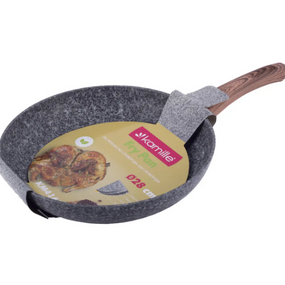 Сковорідка d28см алюміній а/п Grey marble 4163 KAMILLE
