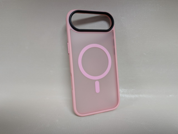 Чохол для iPhone 17 Air / Айфон 17 Аір, WAVE Matte Insane Case, напівпрозорий, soft-touch, рожевий