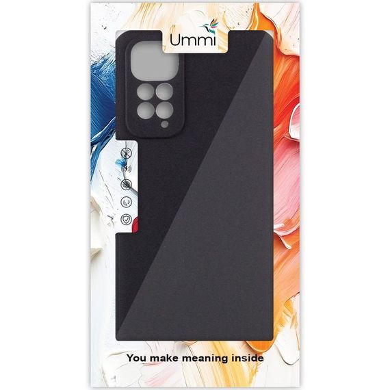 Чохол Silicone Cover Ummi Lakshmi Full Camera (AA) для Xiaomi Redmi Note 11 (Global) / Note 11S Чорний / Black | Зображення 1